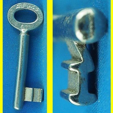 Börkey - Zimmertür Einsteckschloss Schlüssel 945 System Fliether (KFV) Profil 61