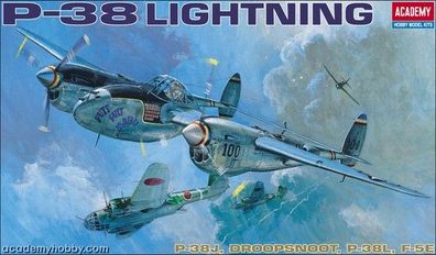 Academy 12282 P-38 Lightning Combination in 1:48 Academy 492282 Bausatz