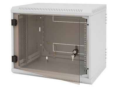 Triton 19Zoll Wandschrank 15HE 495mm 1-teilig Vollglastür IP30