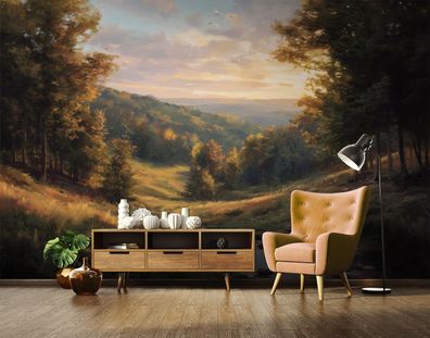 Vlies Fototapete Gebirge Natur Wolken TAPETE XXL Wohnzimmer Schlafzimmer