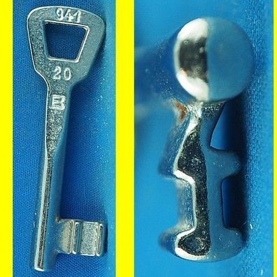 Börkey Einsteckschloss Schlüssel Serie 941 Profil 20 - System Kirchmann (Kima)