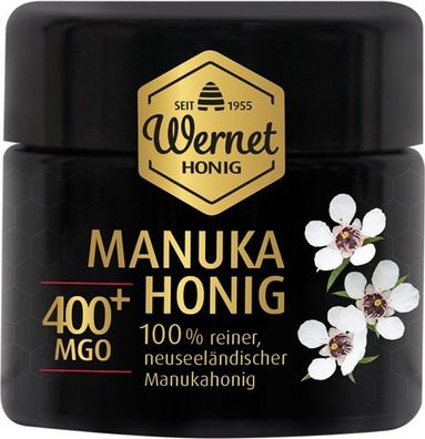 Honig Wernet Manukahonig MGO 400+ im 125g Violettglas
