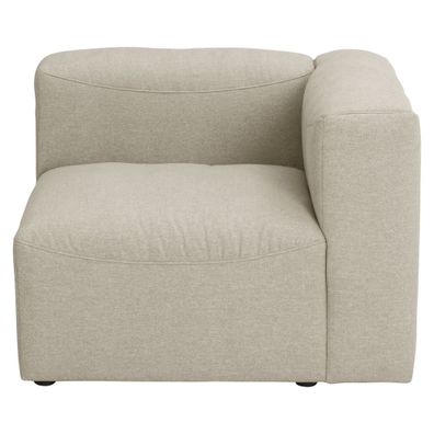 Sofa Element Armlehne rechts Kattrina Flachgewebe creme