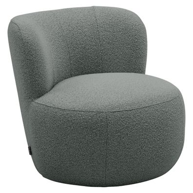 Polstersessel Katuscha Bouclé-Gewebe grau