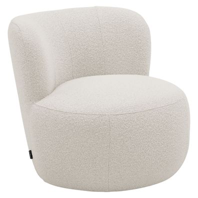 Polstersessel Katuscha Bouclé-Gewebe creme