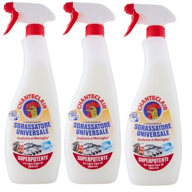 Chante Clair Marsiglia Sgrassatore Universal Reiniger Fettlöser 3x700 ml Sprühflasche