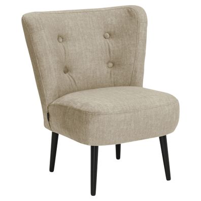 Polstersessel Kassi Samtvelours beige