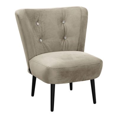 Cocktailsessel Kayleigh Samtvelours sahara