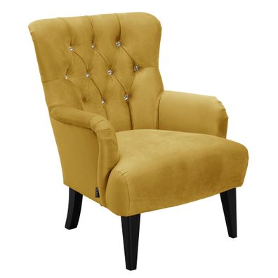 Sessel Kayley Samtvelours mais