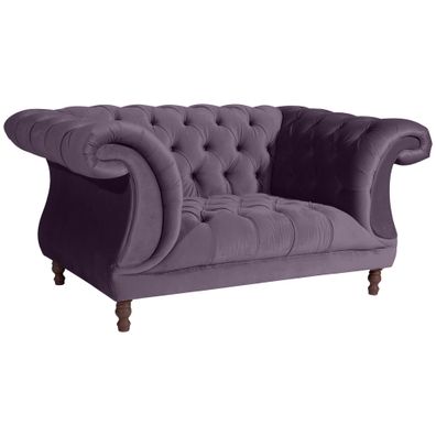 Chesterfield Sessel Kaylin Samtvelours purple