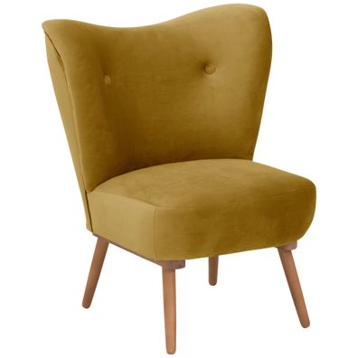 Cocktailsessel Kayra Samtvelours mais