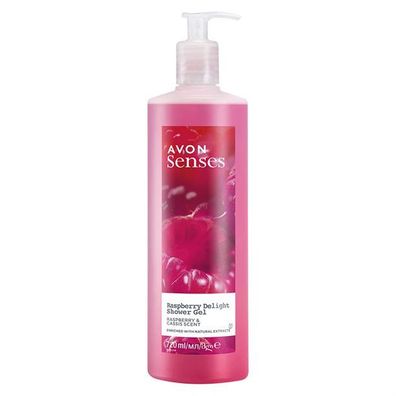 AVON Senses Raspberry Delight Duschgel Himbeere & schwarze Johannisbeere 720 ml