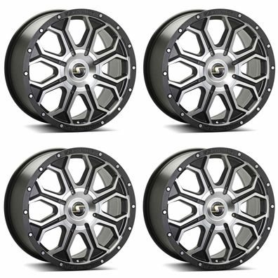 4 Schmidt Felgen 18HDX 8.5Jx18 ET49 6x130 SWFP für Mercedes-Benz Sprinter 2 Typ 906
