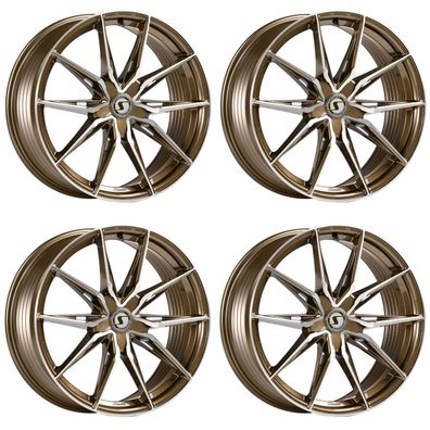 4 Schmidt Felgen TwentyOne 8.5Jx19 ET45 5x112 BRON für Audi A3 Typ 8V