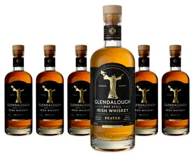 6 x Glendalough Peated Pot Still Irish Whiskey