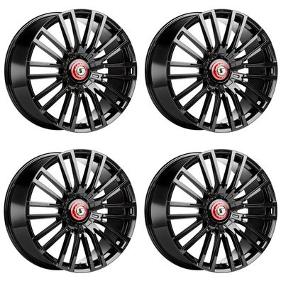 4 Schmidt Felgen Eckstein 10.5Jx23 ET20 5x112 SW für Audi Q8 Typ 4M