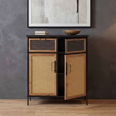 Apothekerkommode HWC-O79, Staufächer, Vintage Shabby-Look 94x80x35cm