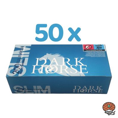 Dark Horse Slim Full Flavour White Tipping Filterhülsen (50x 200 Stück)