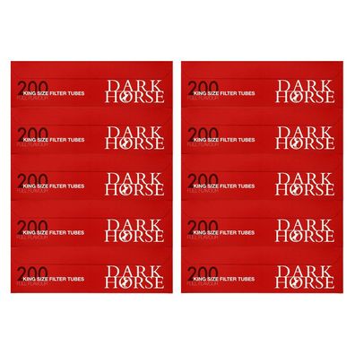Dark Horse Full Flavour King Size Filterhülsen (10 x 200 Stück)