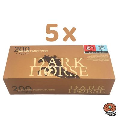 Dark Horse Copper King Size Filterhülsen (5x 200 Stück)