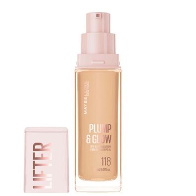 Schminke Plump & Glow Lifter Foundation, LSF 15, 30 ml, Farbton: 118