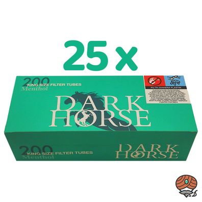 Dark Horse Menthol King Size Filterhülsen (25x 200 Stück)