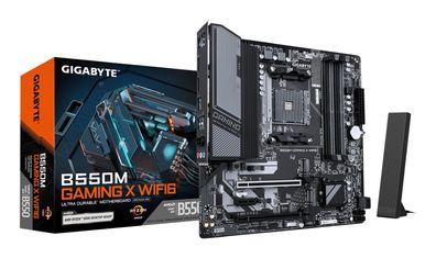 Gigabyte B550M GAMING X WIFI6 (B550, M4, ATX, DR4)