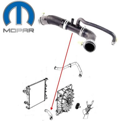 Kühlwasserschlauch unten RAM 1500 5,7L Bj:14-25 (Gen.4) mit Heavy Duty Kühlung