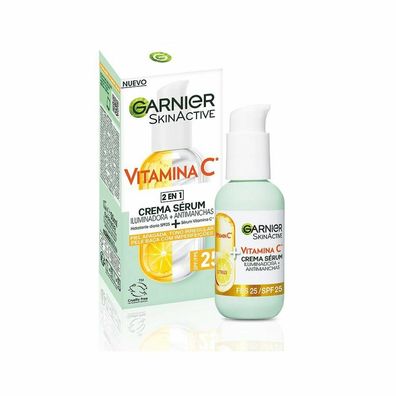 Garnier SkinActive Anti Spot Illuminating Serum Cream Vitamin C Spf25 50ml