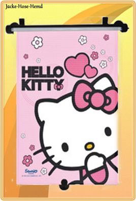 Auto Sonnenrollo Hello Kitty Sonnenschutz KFZ Rollo Rosa Katze Gr. 50x35,5cm NEU