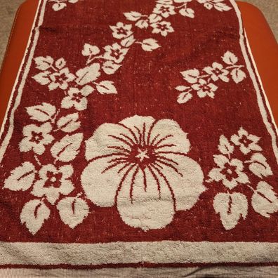 Handtuch, Frottee aus DDR Zeiten mit Muster 50x100cm