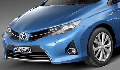 Toyota AURIS II Chromleisten Kühlergrill Stoßstange Attrappe Dekorative Zierleisten