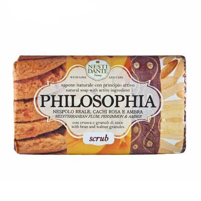 Nesti Dante Philosophia Scrub - Nespolo Reale, Cachi Rosa e Ambra Seife 250 g
