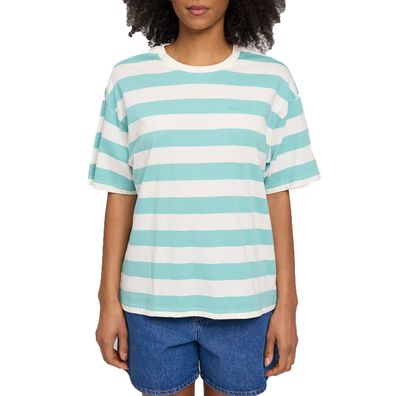 MAZINE Women Shirt Bold Striped turquoise/offwhite