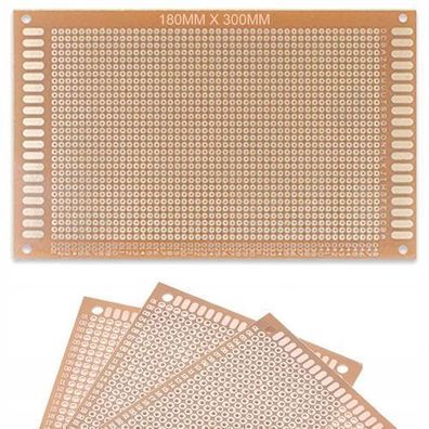 Rosfix Prototypenplatine 180x300 mm – THT Raster 2,54 mm | 1-seitig