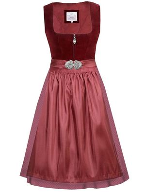 MarJo Dirndl Inka 65er Länge rubinrot