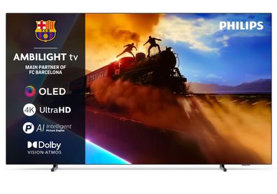 55OLED760/12, OLED-Fernseher 139 cm (55 Zoll), schwarz, UltraHD/4K, Ambilight, Trippl