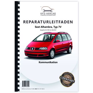 Seat Alhambra Typ 7V 1995-2010 Radio Navigation Kommunikation Reparaturanleitung