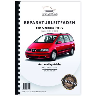 Seat Alhambra 7V 1995-2010 4 Gang Automatikgetriebe 099 4WD Reparaturanleitung