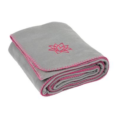 Yogadecke Asana Blanket 150 x 200 cm grau/aubergine