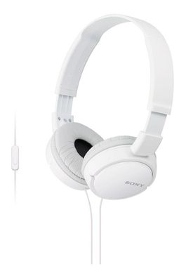 SONY faltbarer Kopfhörer m Headsetfunktion MDR-ZX110AP Weiß