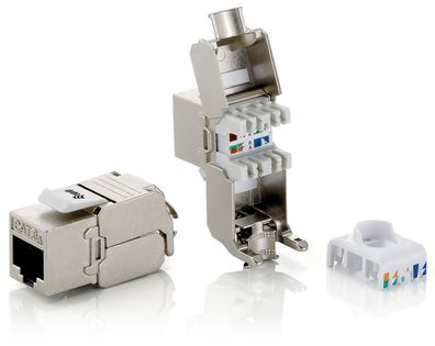 equip Keystone Jack geschirmt Cat.6a toolless (8 Stück)