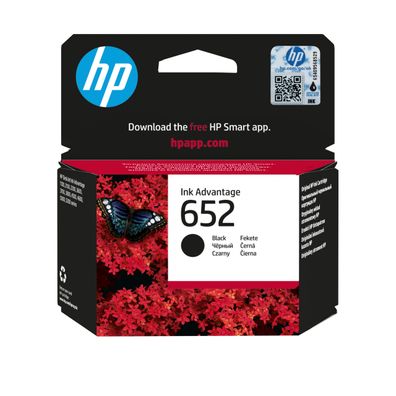 HP Tintenpatrone Nr. 652 F6V25AE Schwarz (ca. 360 Seiten)