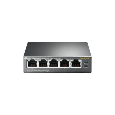 2x TP-LINK TL-SG1005P 5x Port Switch, Unmanaged, PoE