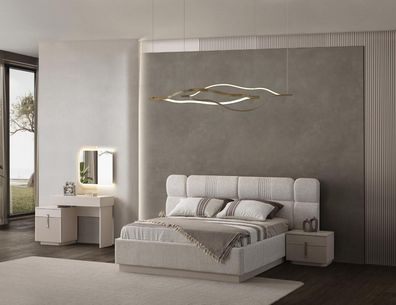 Elegantes Schlafzimmermöbel-Set mit Bett Nachttischen und Schminktisch stilvoll
