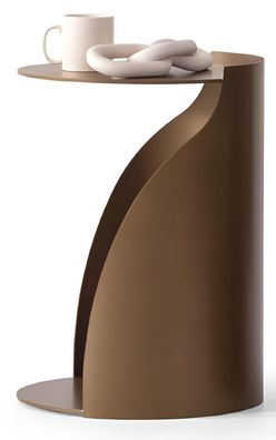 Beistelltisch mit geschwungener Form und modernem Design