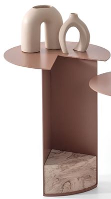 Exklusiver Kaffeetisch Designer Wohnzimmer Metalltisch Edle Möbel