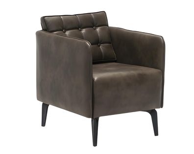 Braue Ledergarnitur Stilvoller Dreisitzer 2x Lehnsessel 3tlg Set