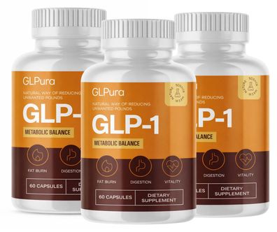 GLPura Nahrungsergänzungsmittel SET 3x60 Kapseln