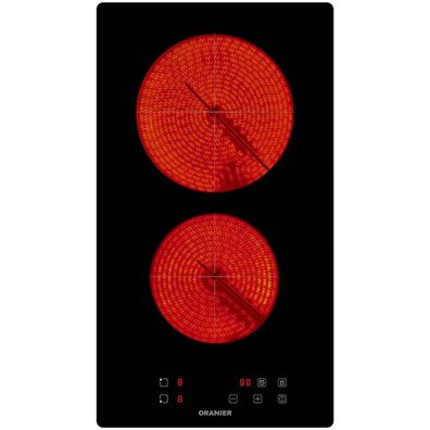Oranier Domino Kochfeld 30 cm KFC131 autark 2 Zonen Glaskeramik & Touch Control